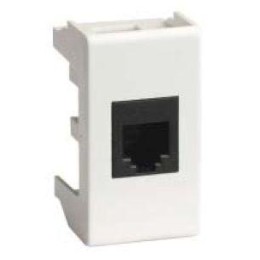 Розетка телефонная 1-м 1мод. Viva RJ11 бел. DKC 45017