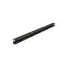 Органайзер кабельный вертикальный CMF-R42U-F106-СS-RAL9005 для шкафов TSR с крышкой для профиля тип