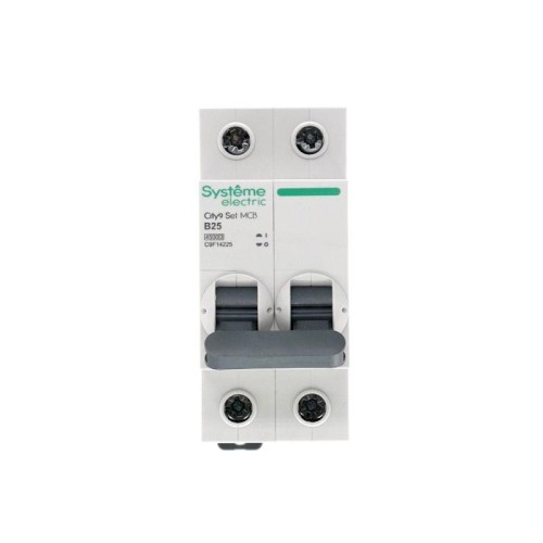 Выключатель автоматический модульный 2п B 25А 4.5кА City9 Set 230В SE C9F14225