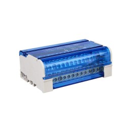 Шина на DIN-рейку в корпусе (кросс-модуль) ШНК 4х15 3L+PEN IEK YND10-4-15-125