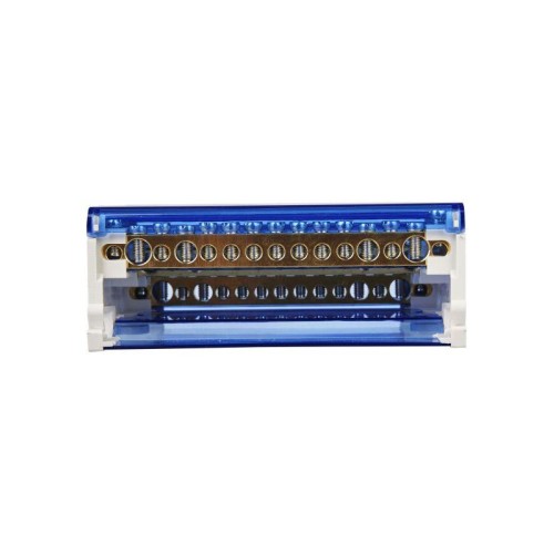 Шина на DIN-рейку в корпусе (кросс-модуль) ШНК 4х15 3L+PEN IEK YND10-4-15-125