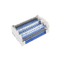 Шина на DIN-рейку в корпусе (кросс-модуль) ШНК 4х15 3L+PEN IEK YND10-4-15-125