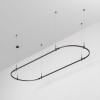 Трек ART-APRIORI-OVAL-HANG-3000х1000 BK IP20 метал. Arlight 048506