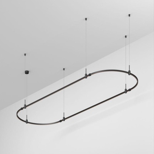 Трек ART-APRIORI-OVAL-HANG-3000х1000 BK IP20 метал. Arlight 048506