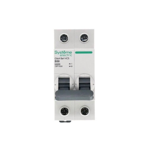 Выключатель автоматический модульный 2п B 50А 4.5кА City9 Set 230В SE C9F14250