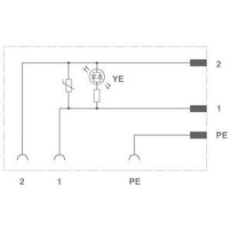 Модуль штекерный для электромагнитного клапана SACC-V-3CON-PG9/A-1L-SV 240В Phoenix Contact 1527935
