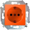 Розетка 1-м СП Simon 15 16А 250В с заземл. винтов. клеммы механизм красн. Simon 1591432-037