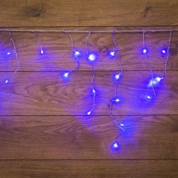 Гирлянда светодиодная "Айсикл" (бахрома) 1.8х0.5м 48LED син. 4.1Вт 230В IP20 провод прозр. Neon-Nigh