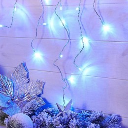 Гирлянда светодиодная "Айсикл" (бахрома) 1.8х0.5м 48LED син. 4.1Вт 230В IP20 провод прозр. Neon-Nigh