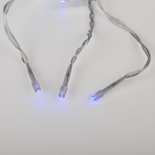 Гирлянда светодиодная "Айсикл" (бахрома) 1.8х0.5м 48LED син. 4.1Вт 230В IP20 провод прозр. Neon-Nigh