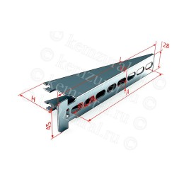Полка кабельная К1163 УХЛ2 L400 сталь КЭМЗ 461 457006 1b