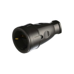 Разъем штепсельный РА16-005 УХЛ3 16А IP44 250В с заземл. каучук без крышки (инд. упак.) Витебск0204-