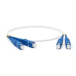 Патч-корд FC-D2-9A1-SC/UR-SC/UR-H-2M-LSZH-WH волоконно-оптический (шнур) SM 9/125 (G657) SC/UPC-SC/U