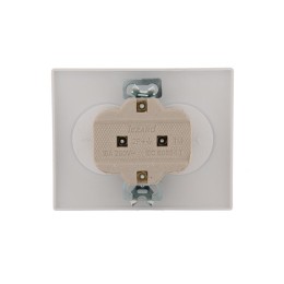 Розетка 2-м СП Karina 16А IP20 без заземл. керамика бел. LEZARD 707-0200-128
