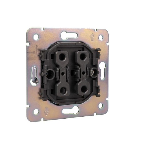Выключатель 1-кл. СП STRONG MIELE 10А графит Kranz KR-78-0705-6
