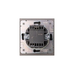 Выключатель 1-кл. СП STRONG MIELE 10А графит Kranz KR-78-0705-6