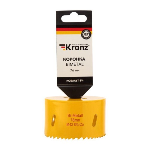 Коронка Bimetal 76мм Kranz KR-92-0238