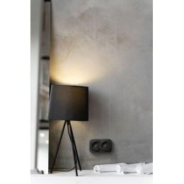 Розетка 2-м ОП Quteo 16А IP20 250В 2х2P+E с заземл. без защ. шторок черн. матов. Leg 782470