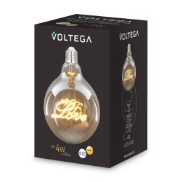 Лампа светодиодная Loft Led G125 4Вт 2500К E27 Voltega 8550
