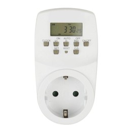 Таймер электронный UST-E20 WHITE с розеткой 220В 24ч 1600Вт энергонезависимая память Uniel UL-000037