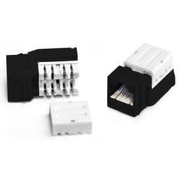 Вставка Keystone Jack RJ45 (8P8C) кат.5E 110 IDC KJNE-8P8C-C5e-90-BK заделка с помощью NE-TOOL черн.
