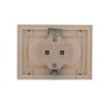 Розетка 2-м СП Rain 16А IP20 без заземл. керамика крем. LEZARD 703-0303-128