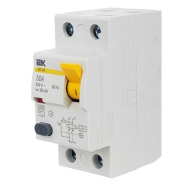 Выключатель дифференциального тока (УЗО) 2п 50А 30мА тип AC ВД1-63 KARAT IEK MDV10-2-050-030