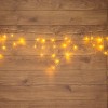 Гирлянда светодиодная "Айсикл" (бахрома) 1.8х0.5м 48LED тепл. бел. 4.1Вт 230В IP20 провод прозр. Neo