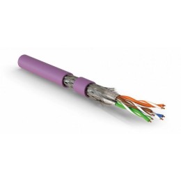 Кабель витая пара S/FTP кат.7 4 пары 26 AWG 600МГц МЖ patch LSZH нг(С)-HF SFTP4-C7-P26-IN-LSZH-VL-50
