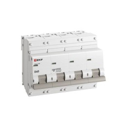 Выключатель автоматический модульный 4п D 40А 10кА ВА 47-100 PROxima EKF mcb47100-4-40D-pro