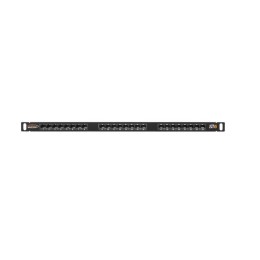 Патч-панель 19дюйм 0.5U 24 порта кат.6 (класс E) 250МГц RJ45/8P8C 110/KRONE T568A/B неэкран. с орган