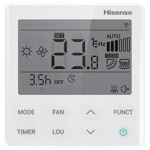 Сплит-система инверторного типа ZOOM DC AS-24UW4RBTKB00 (WI-FI) Hisense НС-1692528