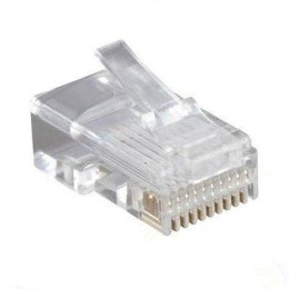 Разъем PLUG-10P10C-U-06-10 RJ50 (10P10C) универс. (для ож и мж кабеля) для круглого кабеля напыление