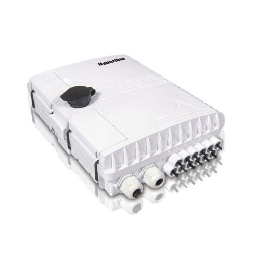 Бокс оптический FO-WBI-12A-GY настенный 12 портов (SC duplex LC) без пигтейлов и проходных адаптеров