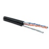 Кабель витая пара U/UTP кат.5 2 пары 24 AWG ОЖ solid с метал. тросом внешн. PE UUTP2-C5-S24-SW-OUT-P