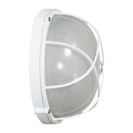Светильник "Банник" 1102 НПП 03-100-010 1х100Вт E27 IP65 круг большой корпус с решеткой бел. Элетех