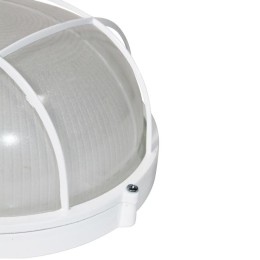 Светильник "Банник" 1102 НПП 03-100-010 1х100Вт E27 IP65 круг большой корпус с решеткой бел. Элетех