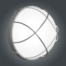 Светильник "Банник" 1102 НПП 03-100-010 1х100Вт E27 IP65 круг большой корпус с решеткой бел. Элетех