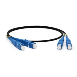 Патч-корд FC-D2-9-SC/UR-SC/UR-H-15M-LSZH-BK волоконно-оптический (шнур) SM 9/125 (OS2) SC/UPC-SC/UPC