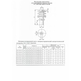 Изолятор для трансформаторного ввода ИПТ-35/3150 А 01 Электрофарфор ЦБ-00008226