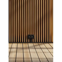 Розетка 2-м ОП Quteo 16А IP20 250В 2х2P+E с заземл. защ. шторки черн. матов. Leg 782475