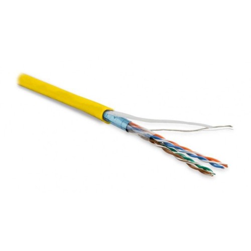 Кабель витая пара F/UTP кат.5E 4 пары 26 AWG МЖ patch экран-фольга LSZH нг(С)-HF FUTP4-C5E-P26-IN-LS