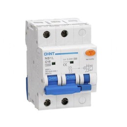Выключатель автоматический дифференциального тока 30мА тип AC 6кА NB1L-40 2P C2 (R) CHINT 197983