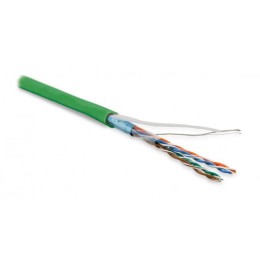 Кабель витая пара F/UTP кат.5E 4 пары 26 AWG МЖ patch экран-фольга LSZH нг(С)-HF FUTP4-C5E-P26-IN-LS