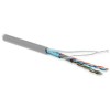 Кабель витая пара F/UTP кат.5E 4 пары 26 AWG МЖ patch LSZH нг(А)-HF FUTP4-C5E-P26-IN-LSZH-GY-100 сер