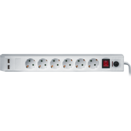 Удлинитель с сетевым фильтром 6х1.8м с заземл. 16А IP20 71 864 NSP-USB-06-180-ESC-3х1 3х1 Navigator