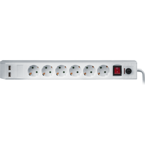 Удлинитель с сетевым фильтром 6х1.8м с заземл. 16А IP20 71 864 NSP-USB-06-180-ESC-3х1 3х1 Navigator