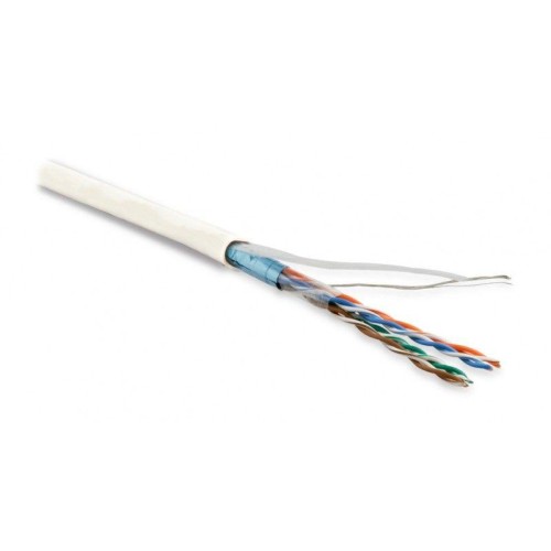 Кабель витая пара F/UTP кат.5E 4 пары 26 AWG МЖ patch экран-фольга LSZH нг(С)-HF FUTP4-C5E-P26-IN-LS