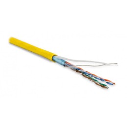 Кабель витая пара F/UTP кат.5E 4 пары 26 AWG МЖ patch экран-фольга LSZH нг(С)-HF FUTP4-C5E-P26-IN-LS