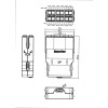 Кассета PPTR-CSS-2-6хDSC-SM/GN-BL (для опт. претерм. решений) 6 дуплексных портов SC для одномод. ка